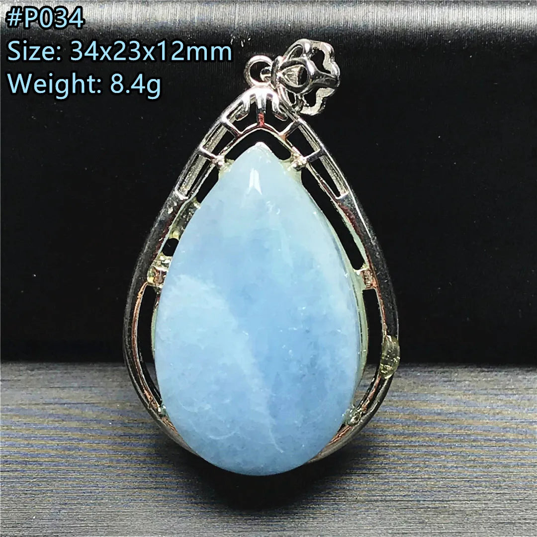 Blue Aquamarine Pendent-ToShay.org