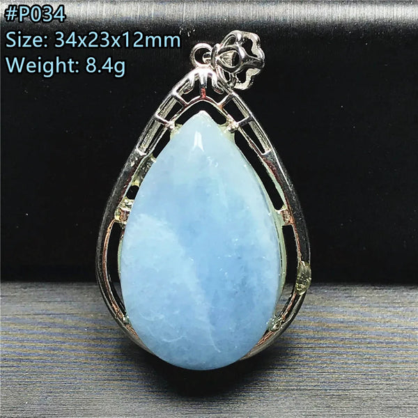 Blue Aquamarine Pendent-ToShay.org