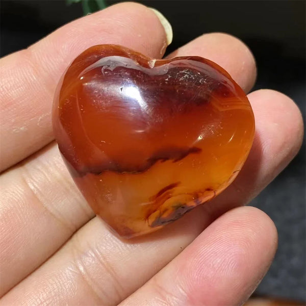 Orange Carnelian Heart-ToShay.org