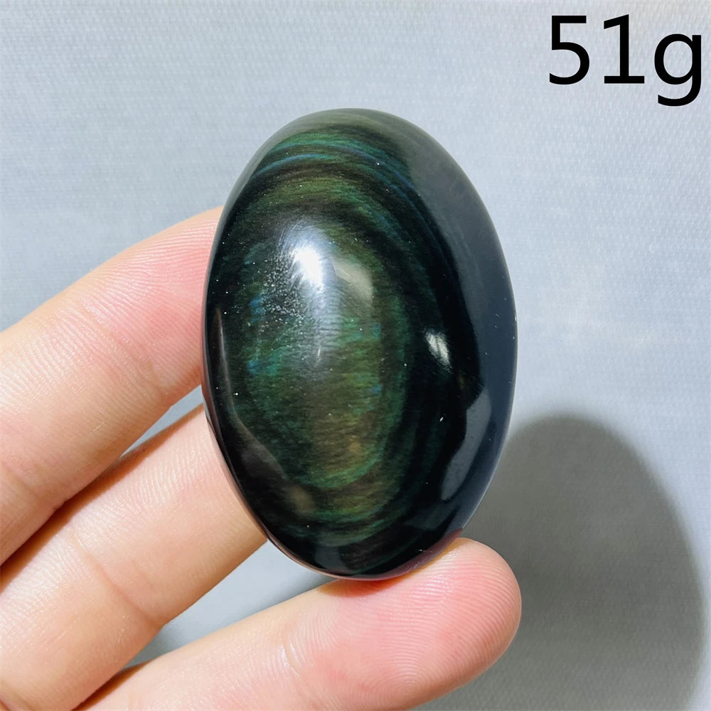 Rainbow Obsidian Palmstone-ToShay.org