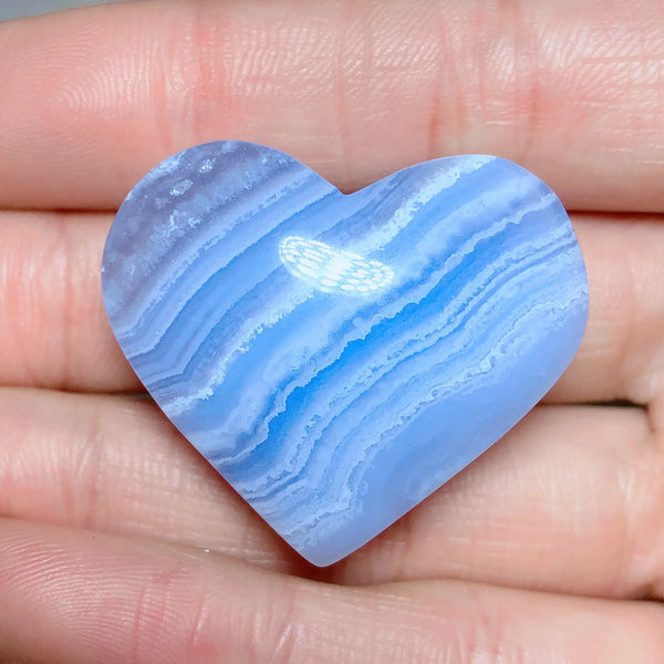 Blue Lace Agate Heart-ToShay.org
