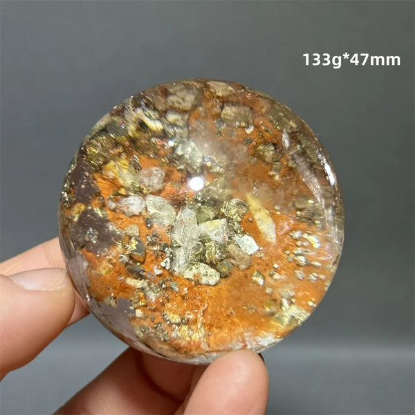 Yellow Chalcopyrite Crystal Ball-ToShay.org