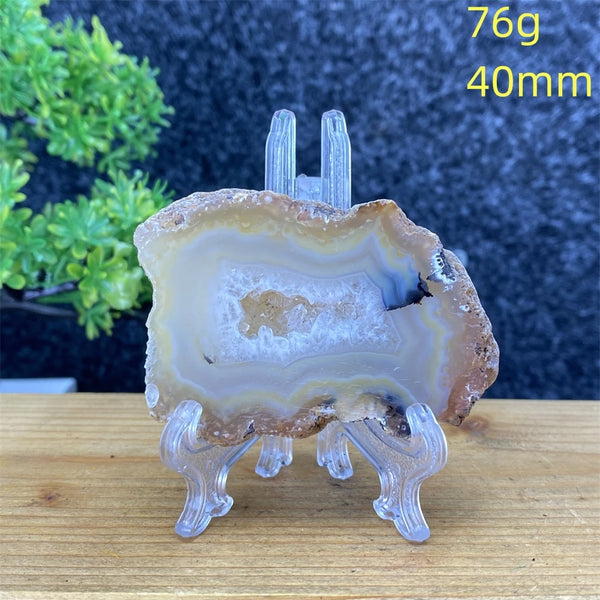 White Agate Geode Slices-ToShay.org