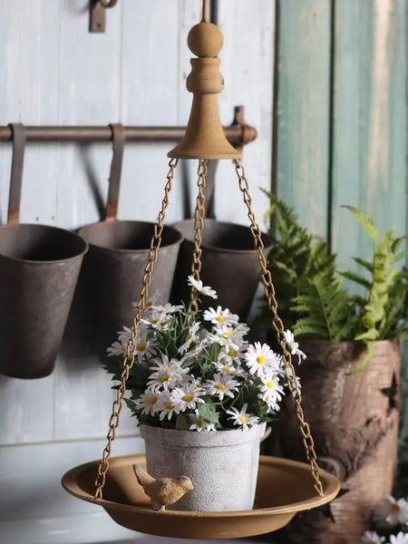 Cast Iron Hanging Bird Tray-ToShay.org