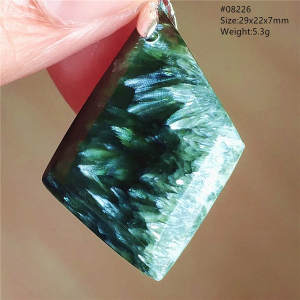 Green Seraphinite Pendant-ToShay.org