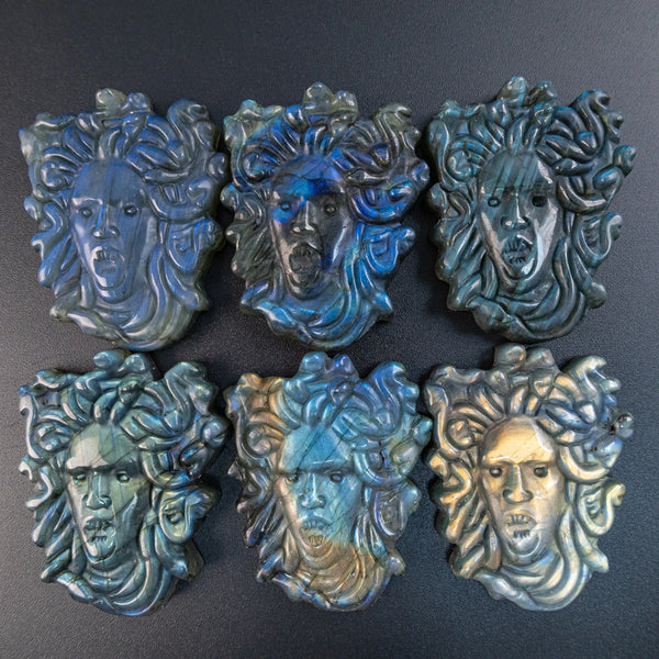 Blue Labradorite Medusa Plate-ToShay.org