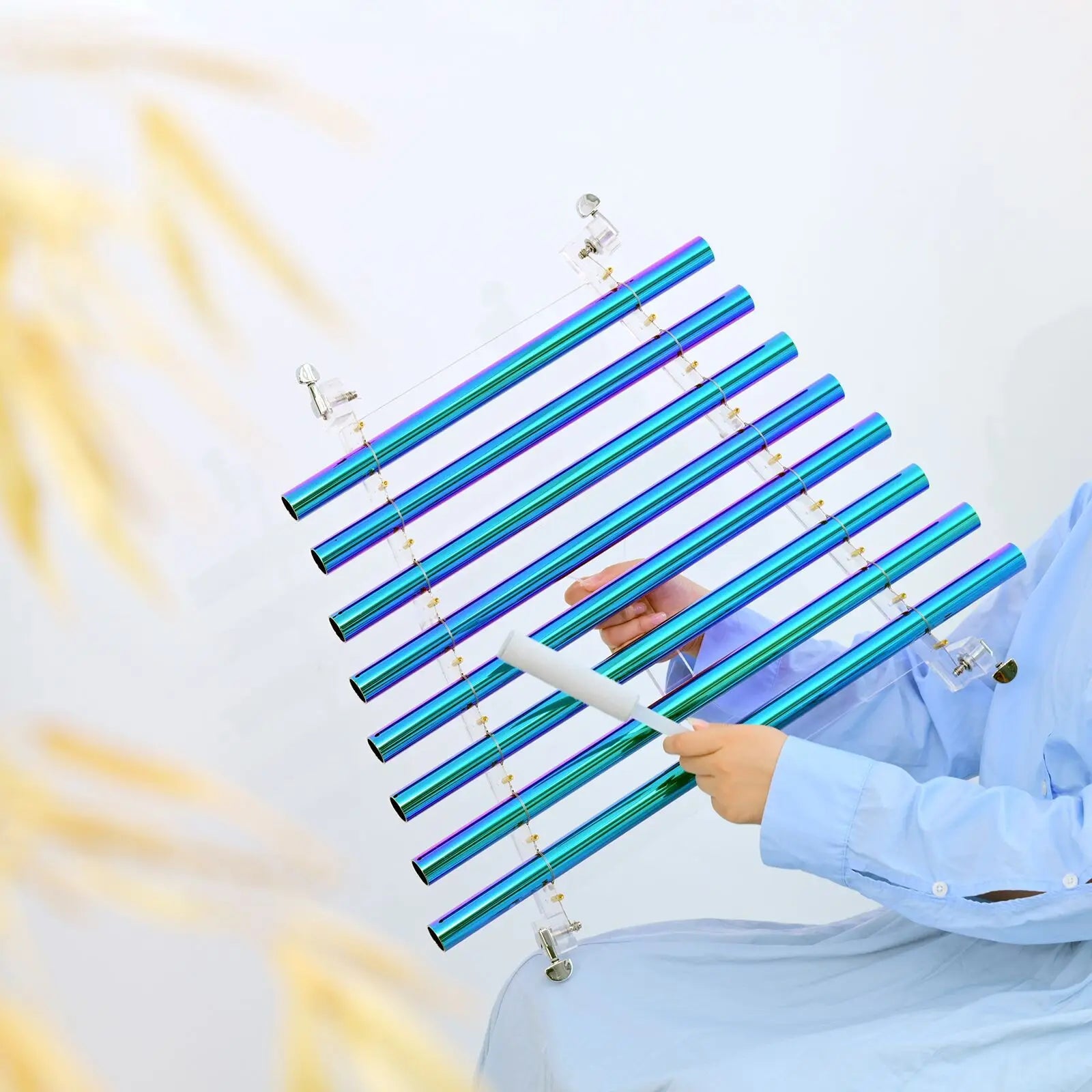 Blue Aura Crystal Singing Harp-ToShay.org