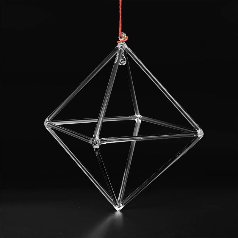 Clear Crystal Singing Pyramid-ToShay.org