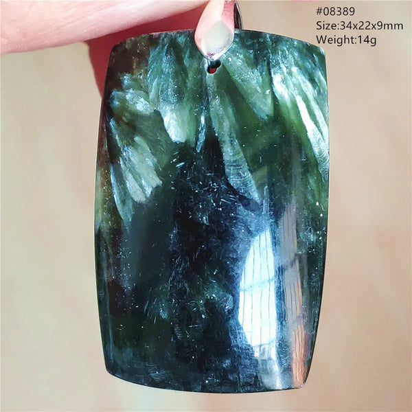 Green Seraphinite Pendant-ToShay.org