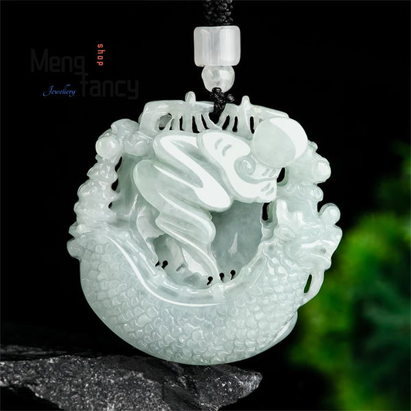 Blue Jadeite Sailboat Pendant-ToShay.org