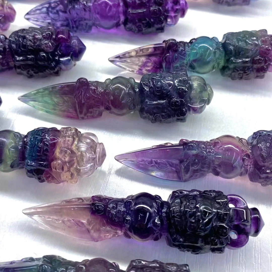 Rainbow Fluorite Sceptre-ToShay.org