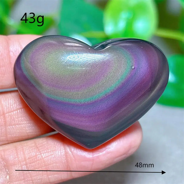 Rainbow Obsidian Heart-ToShay.org