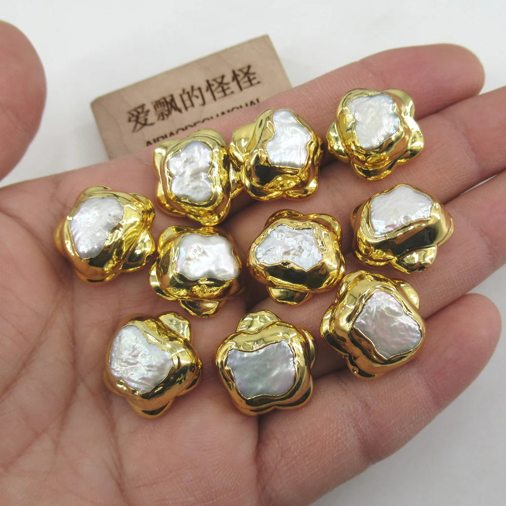 White Pearl Butterfly Beads-ToShay.org
