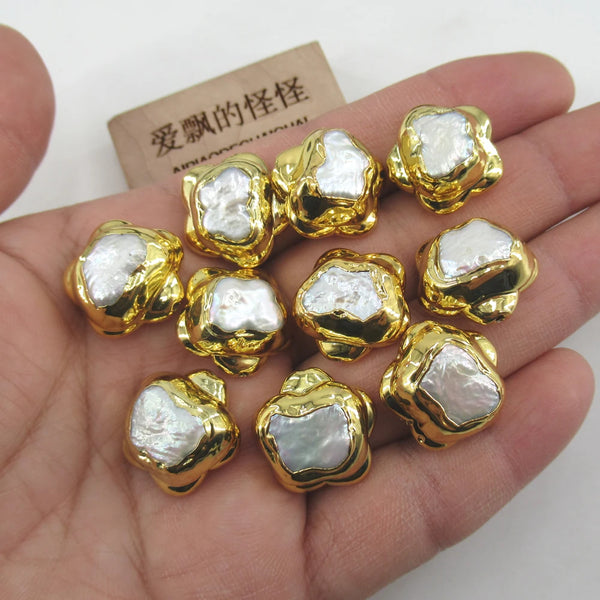 White Pearl Butterfly Beads-ToShay.org