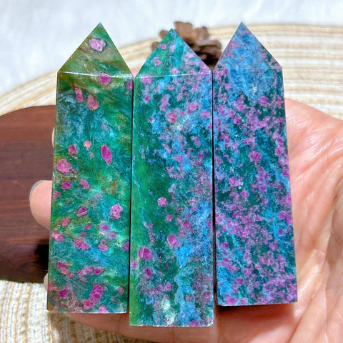 Green Ruby Kyanite Tower-ToShay.org
