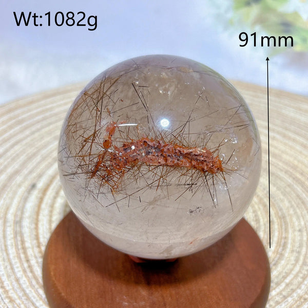 Copper Rutilated Crystal Ball-ToShay.org