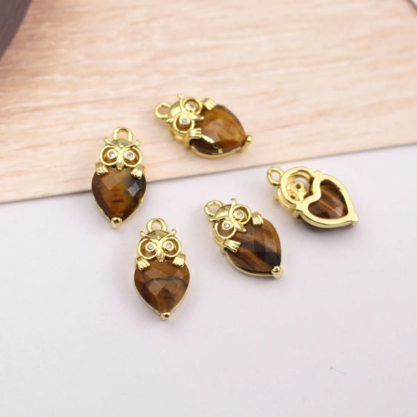 Mixed Crystal Owl Charms-ToShay.org