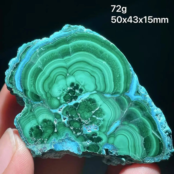 Green Chrysocolla Malachite Slice-ToShay.org