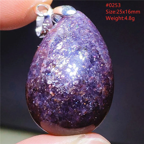 Blue Blood Red Lolite Pendant-ToShay.org