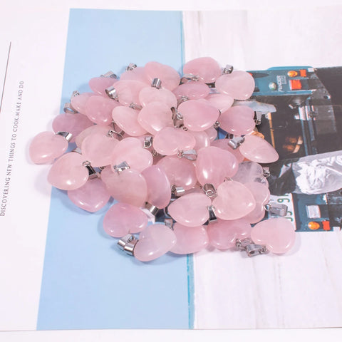 Pink Rose Quartz Hearts-ToShay.org