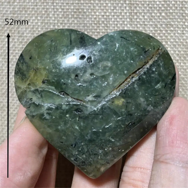 Green Grape Prehnite Hearts-ToShay.org