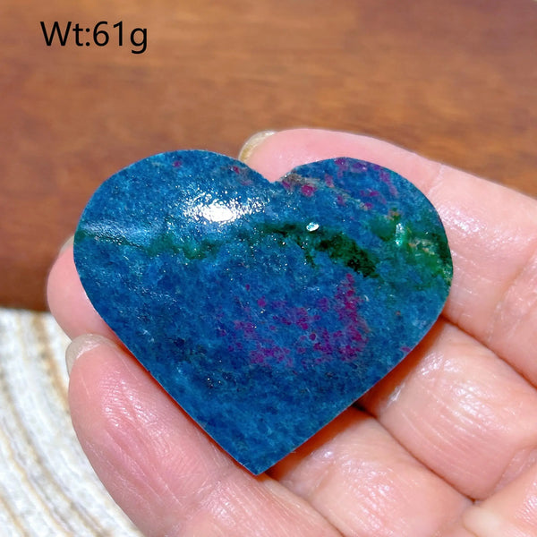 Blue Ruby Kyanite Hearts-ToShay.org