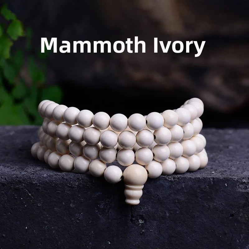 White Ivory Prayer Beads-ToShay.org