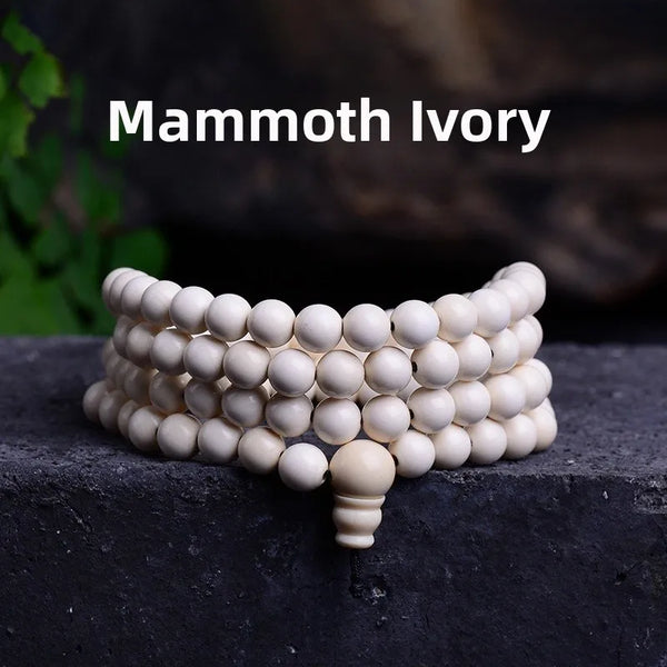 White Ivory Prayer Beads-ToShay.org