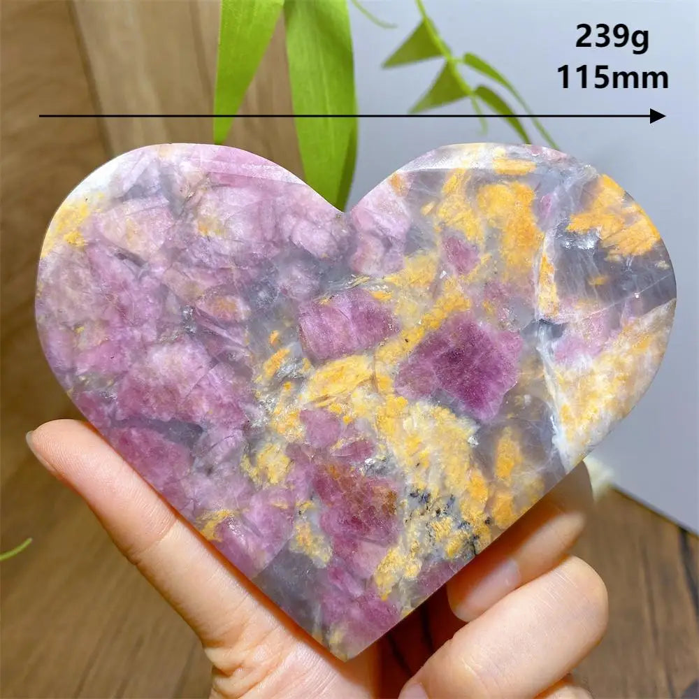Pink Unicorn Tourmaline Heart-ToShay.org