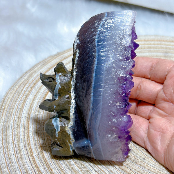 Purple Amethyst Squirrel Cluster-ToShay.org