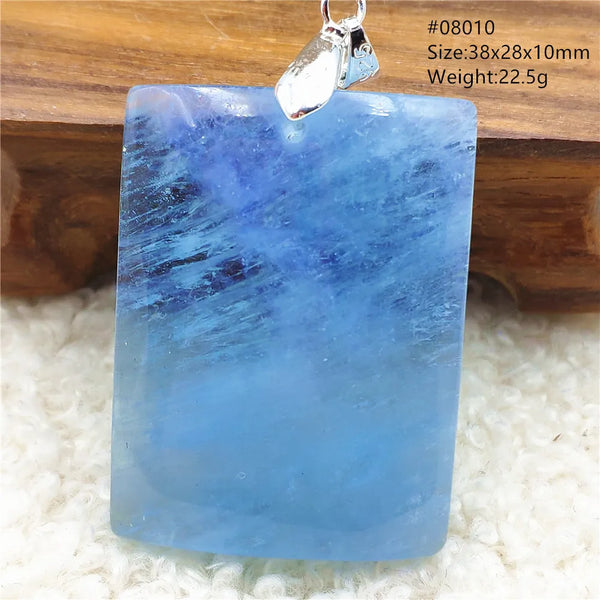 Blue Aquamarine Pendant-ToShay.org