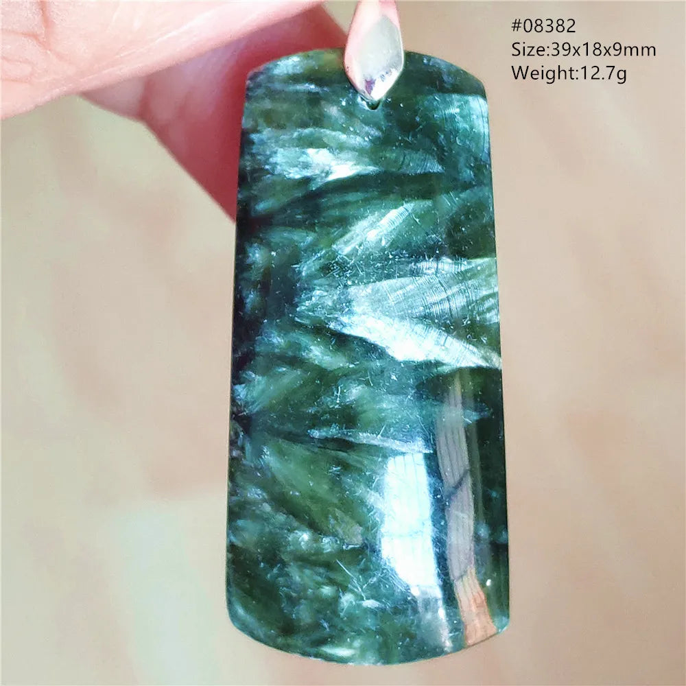 Green Seraphinite Pendant-ToShay.org