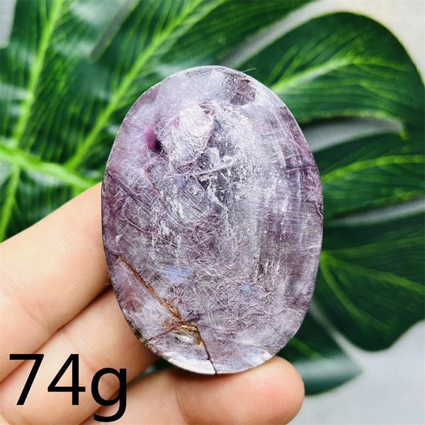 Purple Mica Crystal Palm Stone-ToShay.org