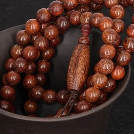 Red Sandalwood Mala Beads-ToShay.org