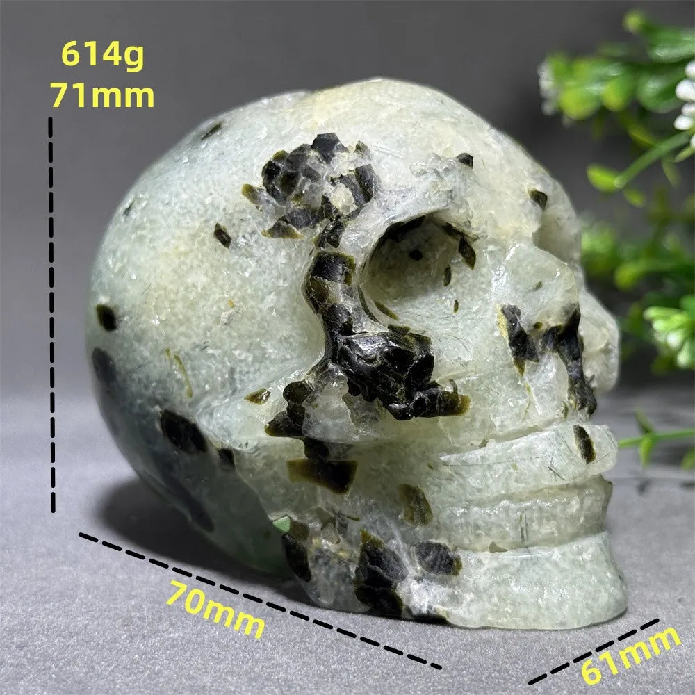 Green Grape Agate Skull-ToShay.org
