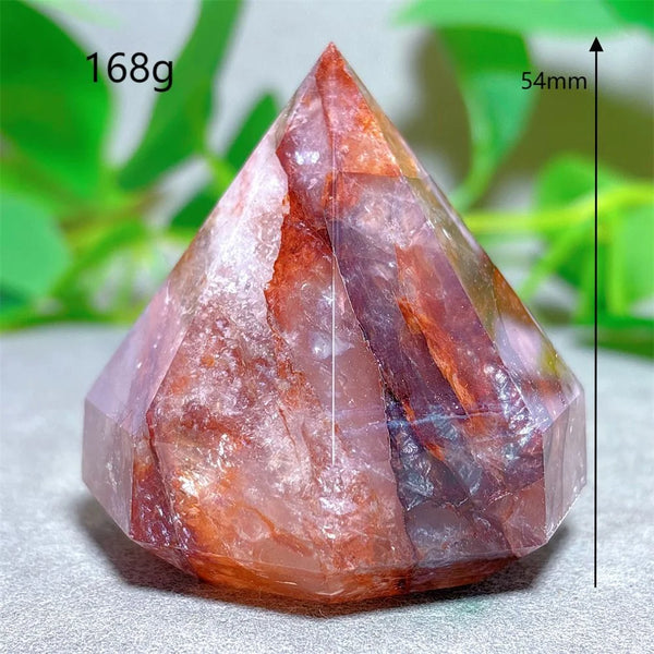 Red Fire Quartz Diamond Tower-ToShay.org
