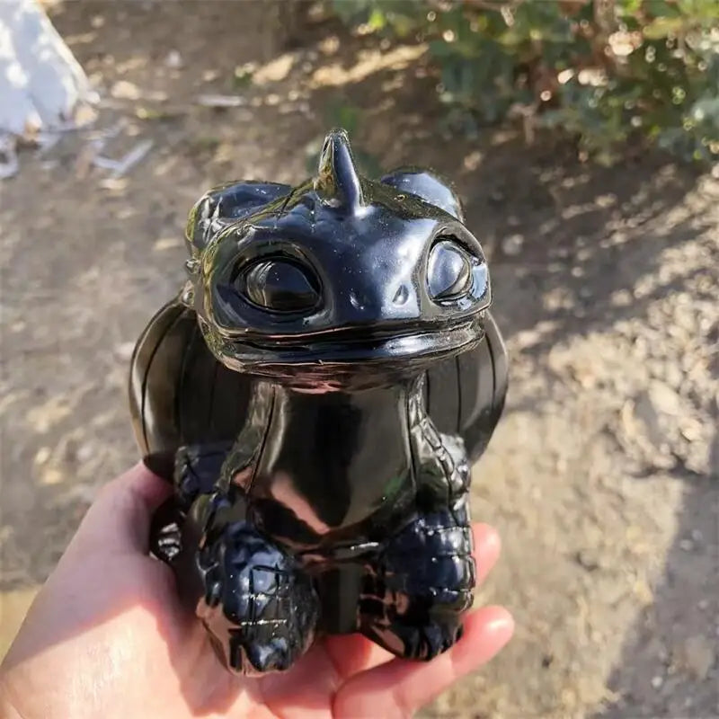 Black Obsidian Baby Dragon-ToShay.org