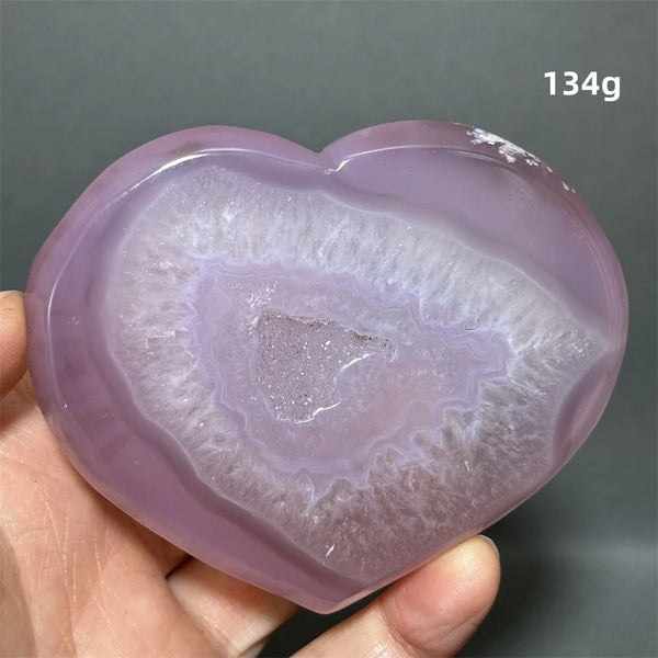 Purple Agate Geode Heart-ToShay.org