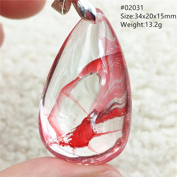 Red Limonite Quartz Pendant-ToShay.org