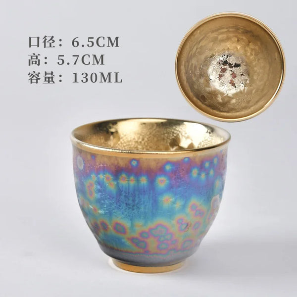 Gold Gilded Ceramic Cup-ToShay.org