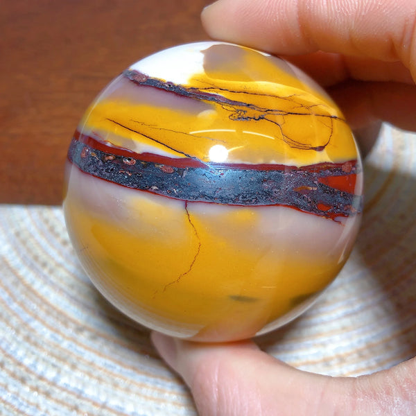 Yellow Mookaite Ball-ToShay.org