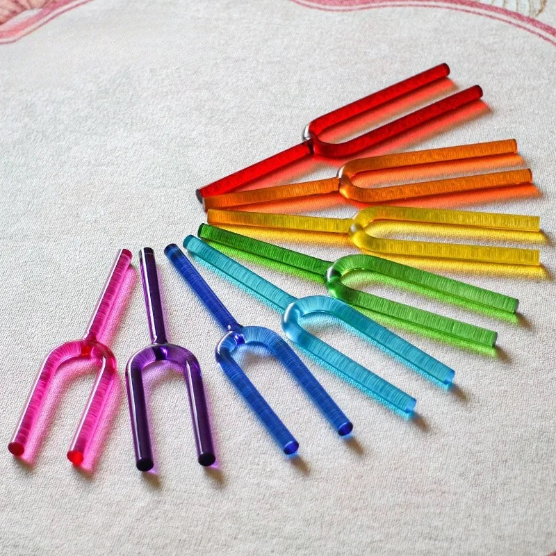 Rainbow Crystal Tuning Forks-ToShay.org