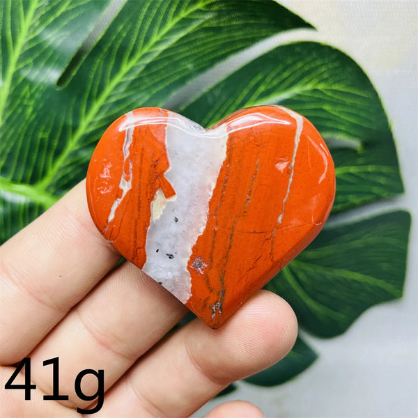 Red Jade Agate Heart-ToShay.org
