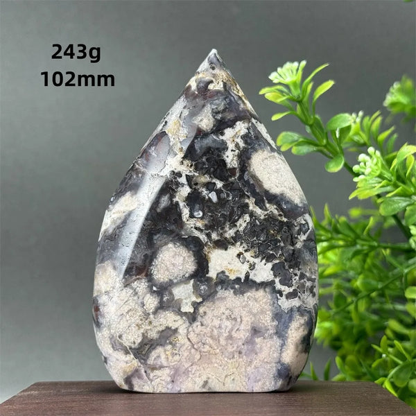 Blue Cherry Blossom Agate Torch-ToShay.org