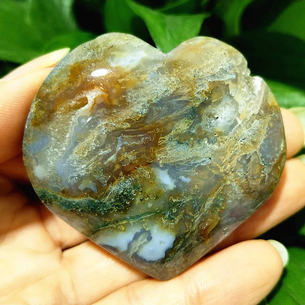 Green Moss Agate Heart-ToShay.org