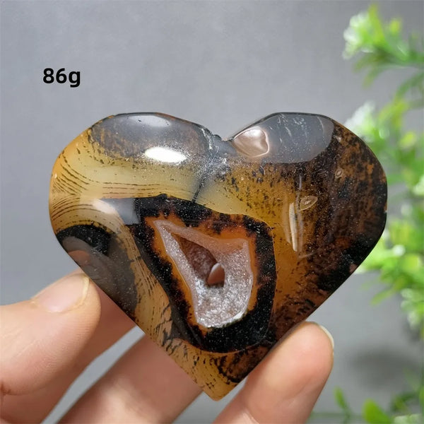Red Striped Agate Heart-ToShay.org