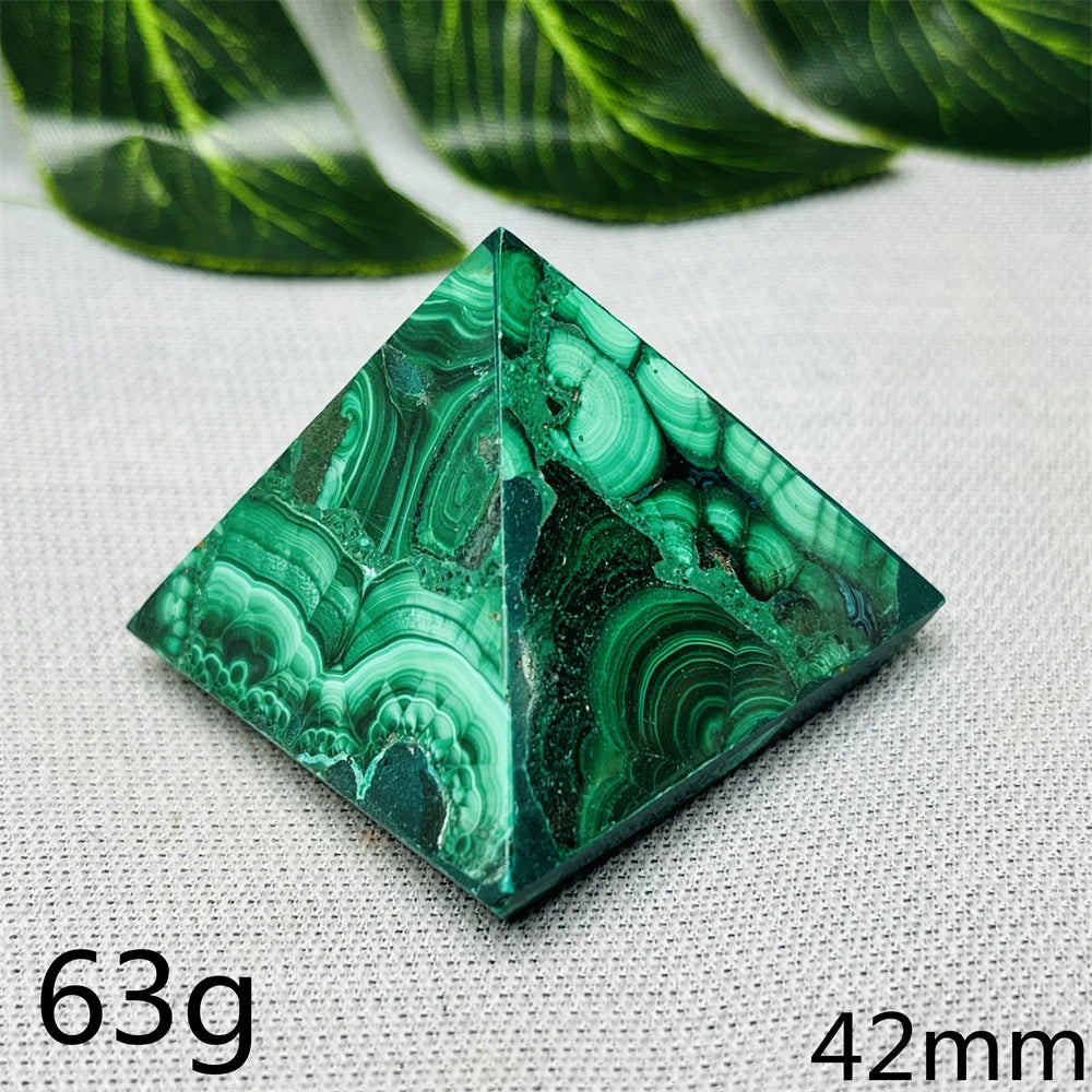 Green Malachite Pyramid-ToShay.org