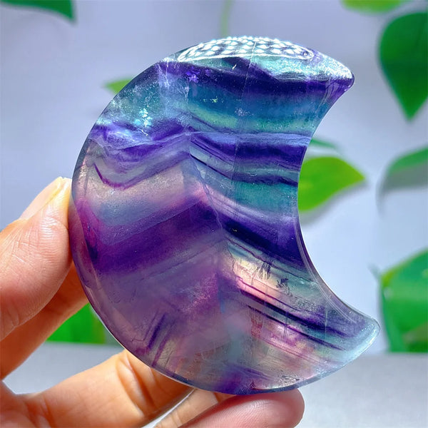 Rainbow Fluorite Moon-ToShay.org