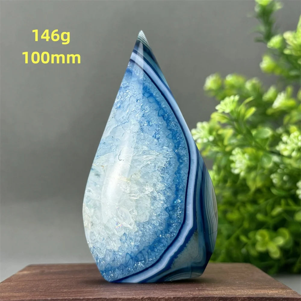 Blue Agate Torch-ToShay.org