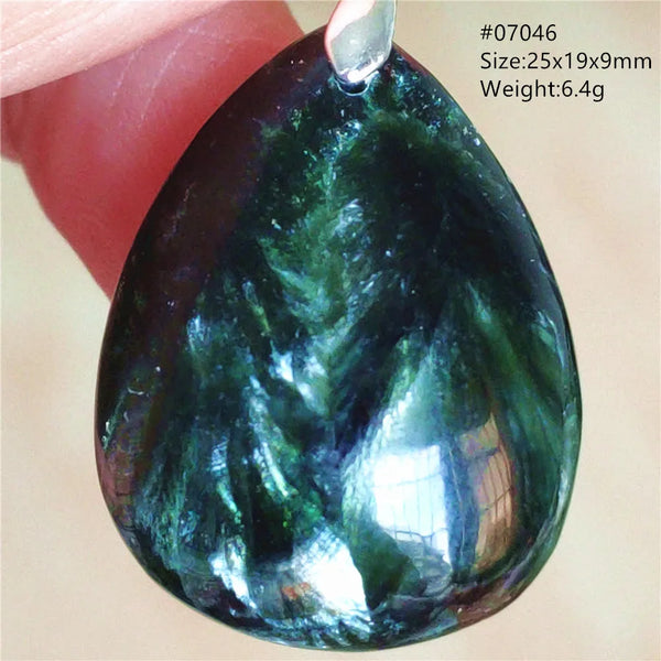 Green Seraphinite Pendant-ToShay.org